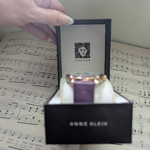 Anne Klein Purple and Gold Women's Watch - Picture 16 of 16